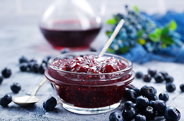 Image showing blueberry jam