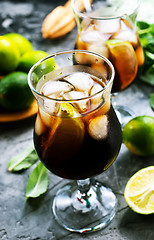 Image showing drink with limes