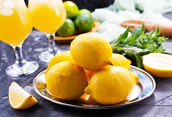 Image showing lemons with mint