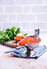 Image showing red caviar