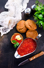 Image showing red caviar