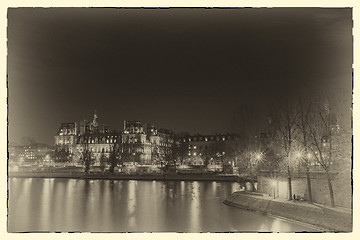 Image showing view of Hotel de Ville (City Hall) in Paris