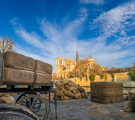 Image showing Old Paris docks