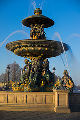 Image showing Fountain at Place de la Concord in Paris 