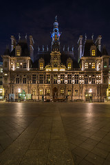 Image showing view of Hotel de Ville (City Hall) in Paris