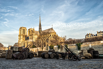 Image showing Old Paris docks