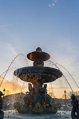 Image showing Fountain at Place de la Concorde in Paris 