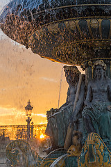 Image showing Fountain at Place de la Concord in Paris 