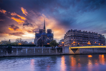 Image showing Paris notre Dame