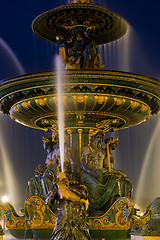 Image showing Fountain at Place de la Concorde in Paris 