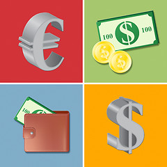 Image showing Currency Icons Shows Forex Trading And Fx