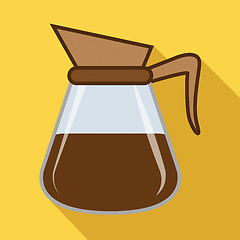 Image showing Brewed Coffee Icon Indicates Restaurant Roasted And Cafe