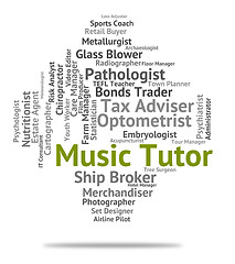 Image showing Music Tutor Indicates Sound Track And Audio