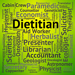 Image showing Dietitian Job Shows Position Occupations And Hiring