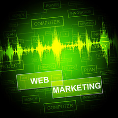 Image showing Web Marketing Means Network Sem And E-Marketing