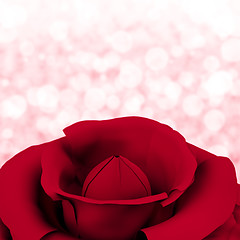 Image showing Rose With Bokeh Background For Womens Birthday Or Valentines