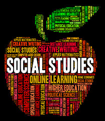 Image showing Social Studies Shows Common Studying And Study