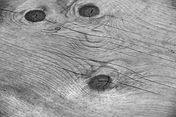 Image showing monochrome image of a wooden surface