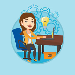 Image showing Successful business idea vector illustration.