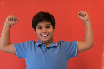 Image showing Portrait of a happy young boy