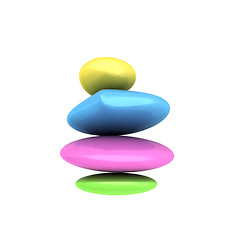 Image showing Spa stones. 3D illustration
