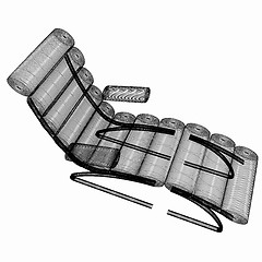 Image showing Medical chair for cosmetology. 3d illustration