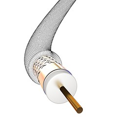 Image showing Cables for high tech connect. 3d illustration