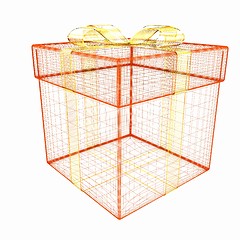 Image showing colorful gift box concept. 3d illustration