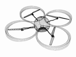 Image showing Quadcopter Dron. 3d render