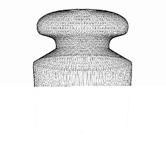 Image showing weight scale on a white . 3D illustration.