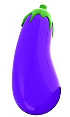 Image showing Eggplant icon. 3d illustration