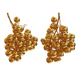 Image showing Gold Grapes. 3d illustration