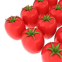 Image showing tomato. 3d illustration