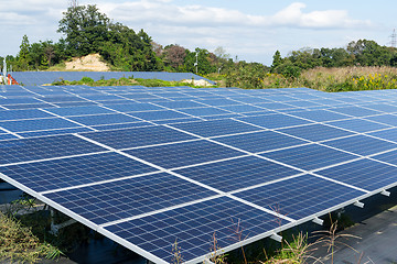 Image showing Solar panel plant