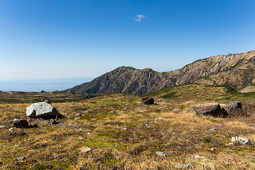 Image showing Mount Tate and clear blue sky