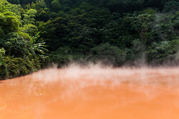 Image showing Blood pond hell in Beppu city of Japan