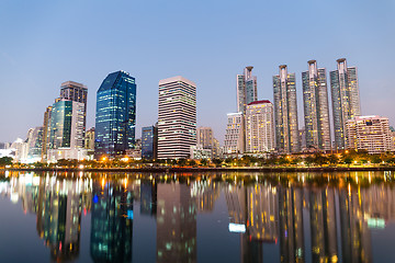 Image showing Bangkok city at night