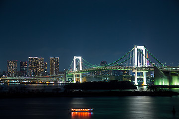 Image showing Tokyo downtown at night