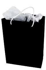 Image showing black paper shopping bag