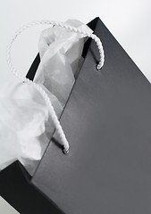 Image showing black paper shopping bag