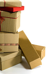 Image showing stack of cardboard boxes