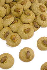 Image showing oatmeal cookies with almond