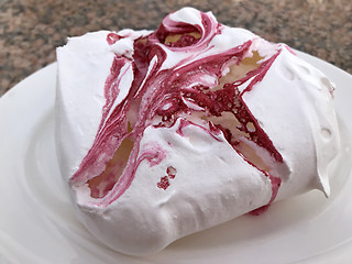 Image showing Raspberry Meringue Cake