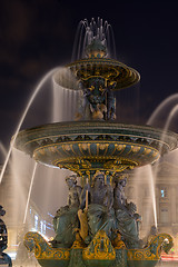 Image showing Fountain at Place de la Concorde in Paris France 