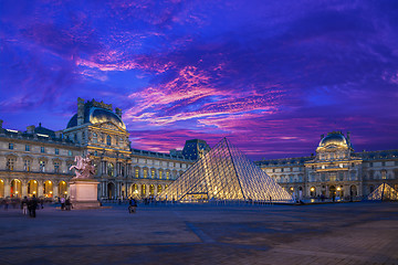 Image showing Louvre museum Paris France