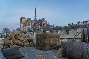 Image showing Old Paris docks