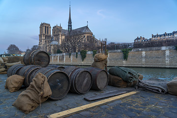 Image showing Old Paris docks