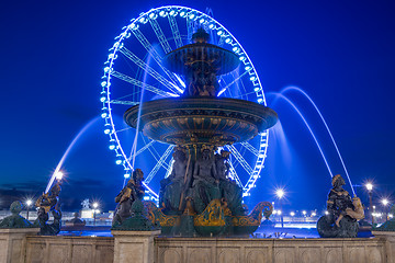 Image showing Fountain at Place de la Concord in Paris 