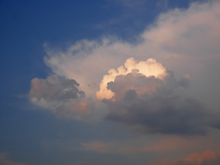Image showing Cloudscape at dusk time