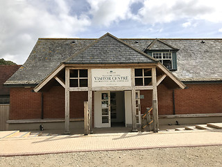 Image showing Lulworth Cove Visitors Centre Dorset UK